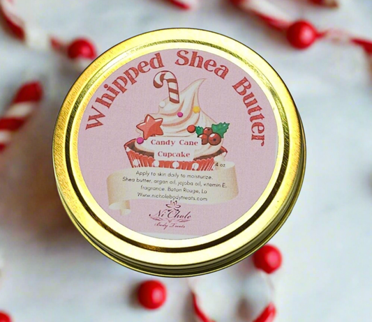 Candy Cane Cupcake Whipped Shea Butter